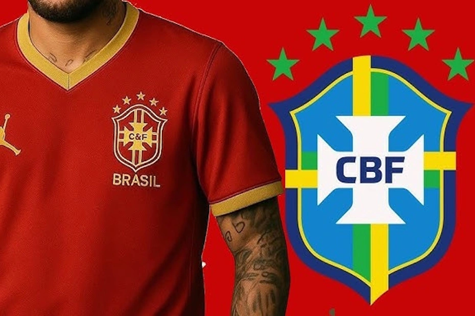 Camisa da seleção brasileira vermelha