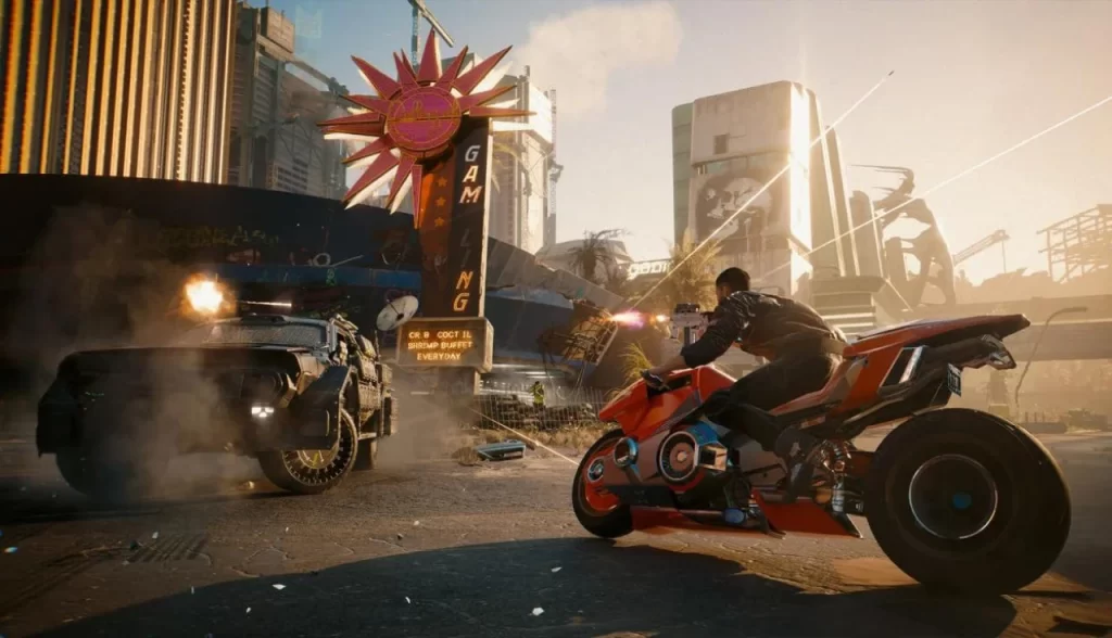 grafico de cyberpunk 2077
