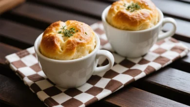 Pão de queijo de caneca
