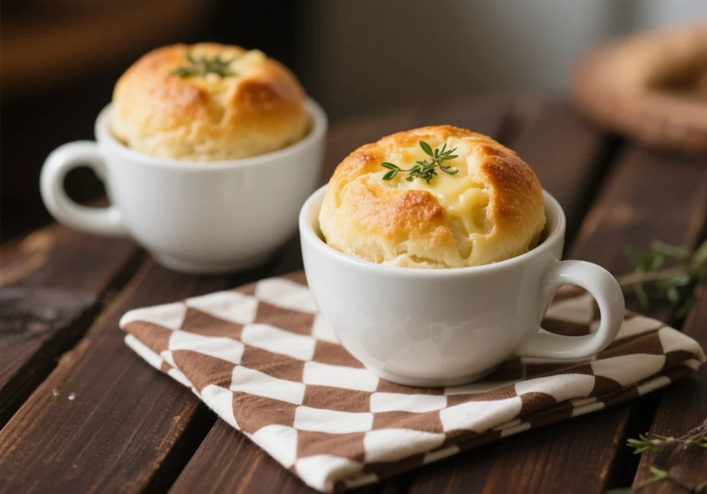Pão de queijo de caneca