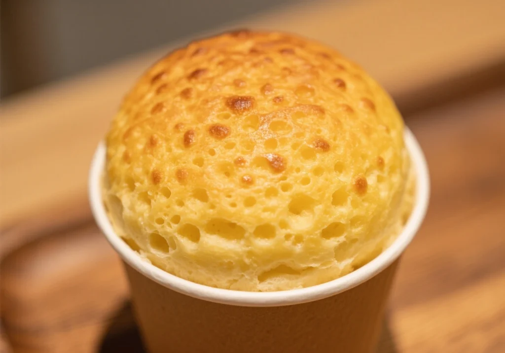 Pão de queijo de caneca