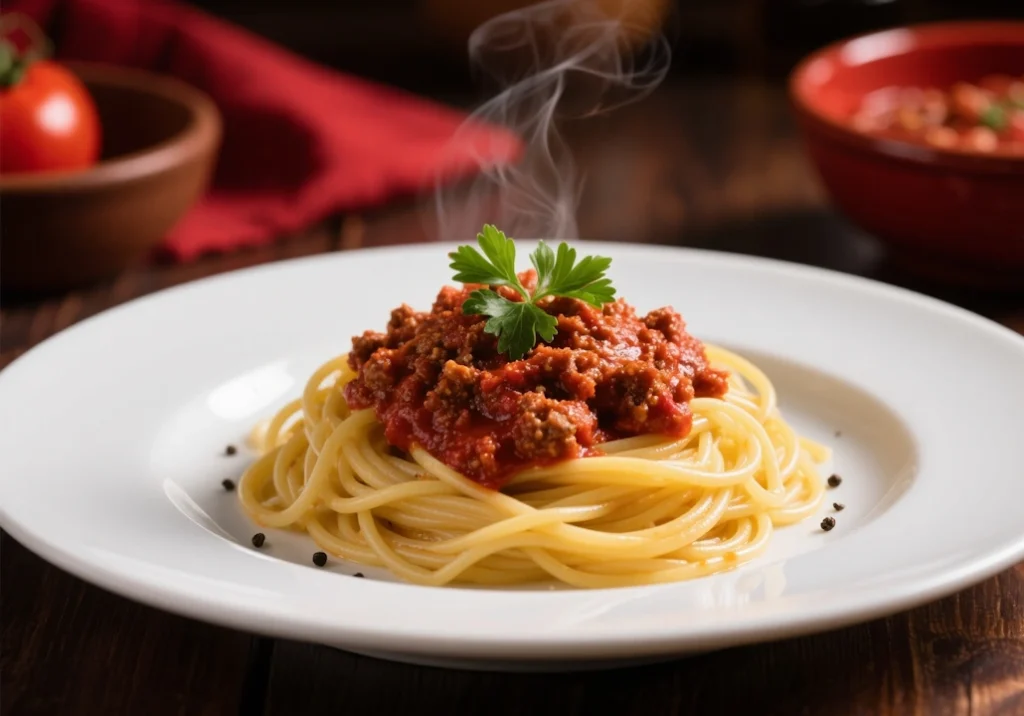 Receita Espaguete à Bolonhesa