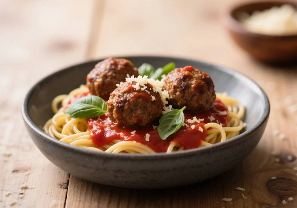 Receita Espaguete com Almôndegas