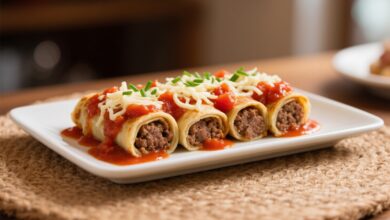 Receita de Panqueca de Carne