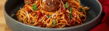 Receita Espaguete com Almôndegas