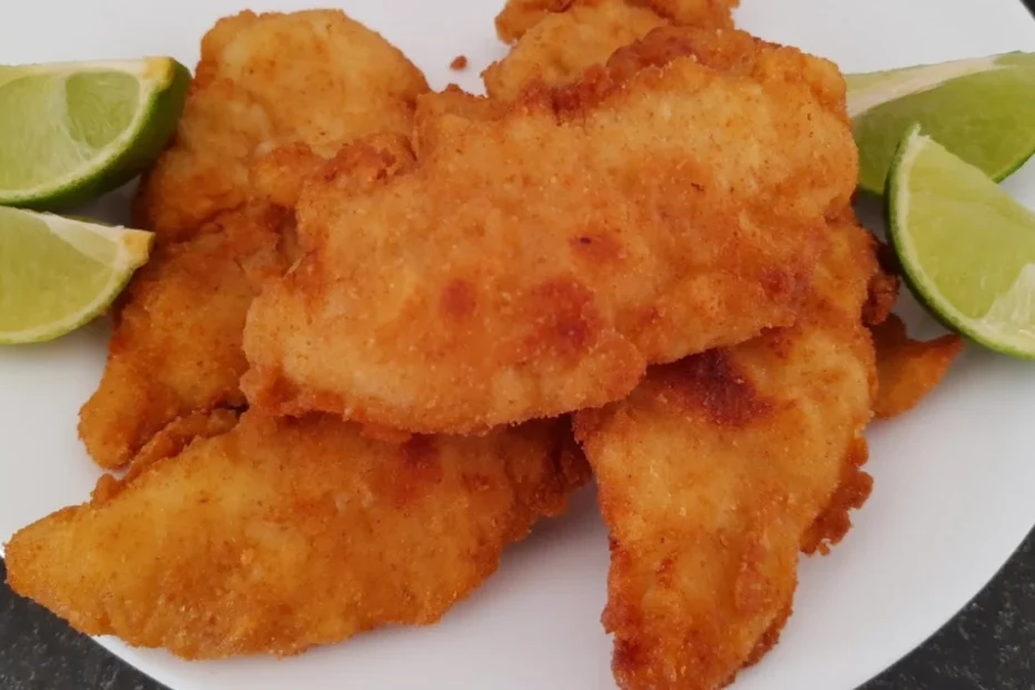 Receita de filé de frango empanado delicioso: crocante, suculento