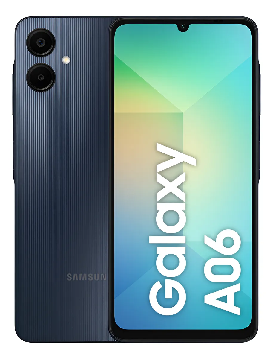 Samsung Galaxy A06 128 GB visto de frente
