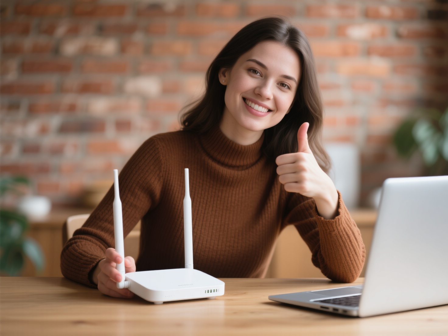 Pessoa ajustando roteador Wi-Fi para deixar a internet mais rápida em casa em 2025