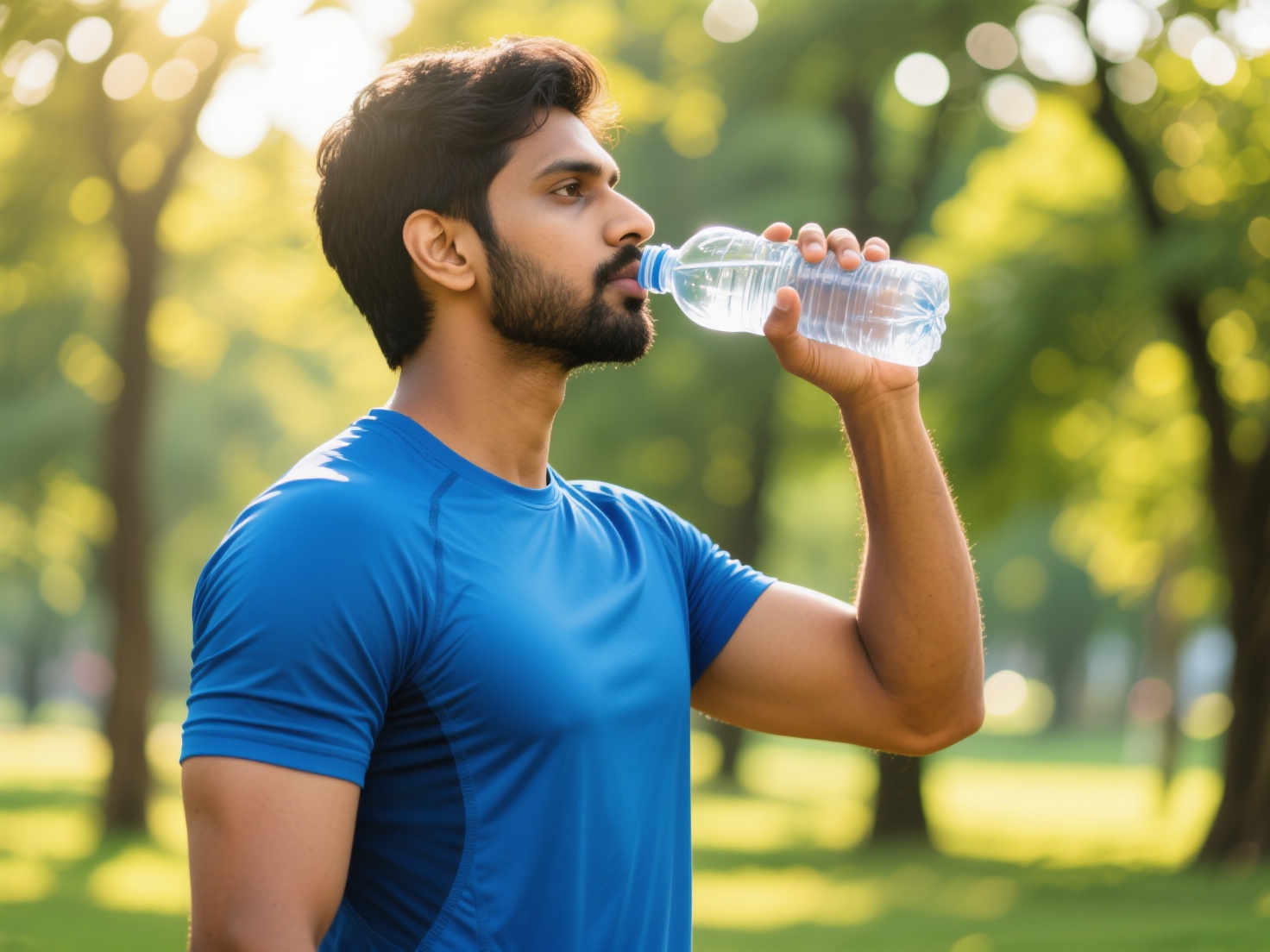 Pessoa bebendo água em um copo, hidratação diária e saúde